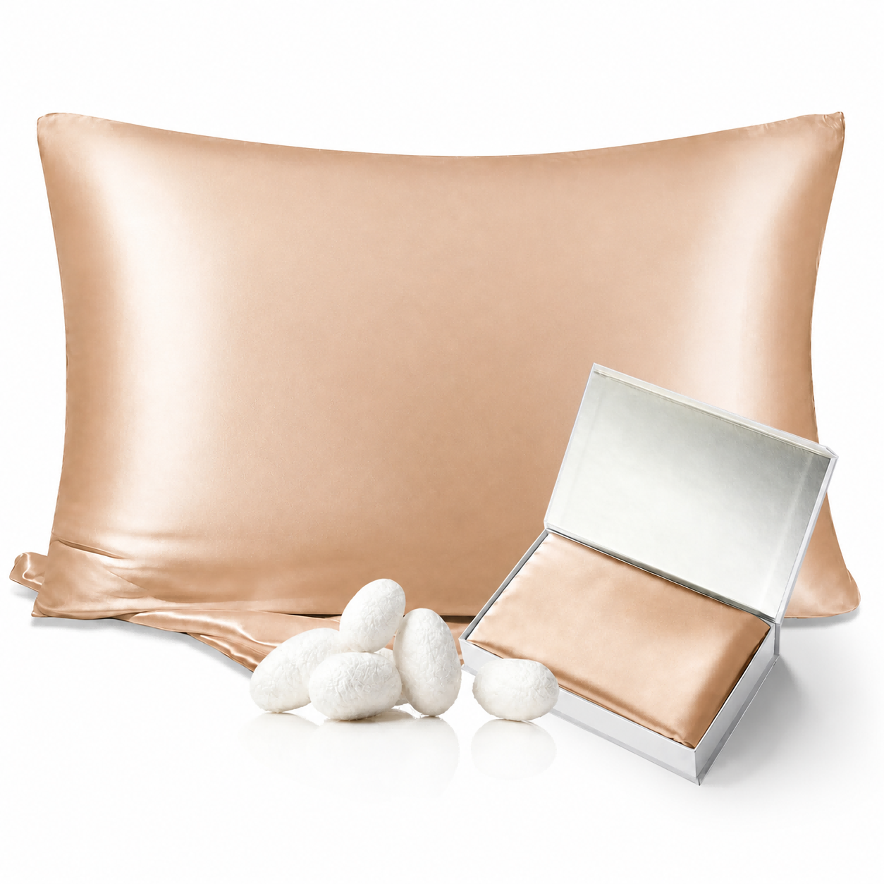 30 momme silk pillowcase champagne.png 30 momme silk pillowcase champagne.png