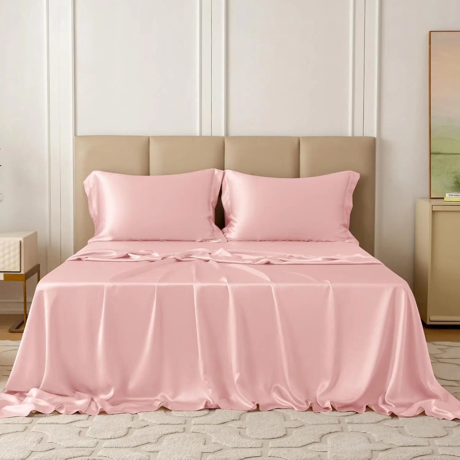 premium silk sheet set with flange pillowcases charming pink.jpg premium silk sheet set with flange pillowcases charming pink.jpg