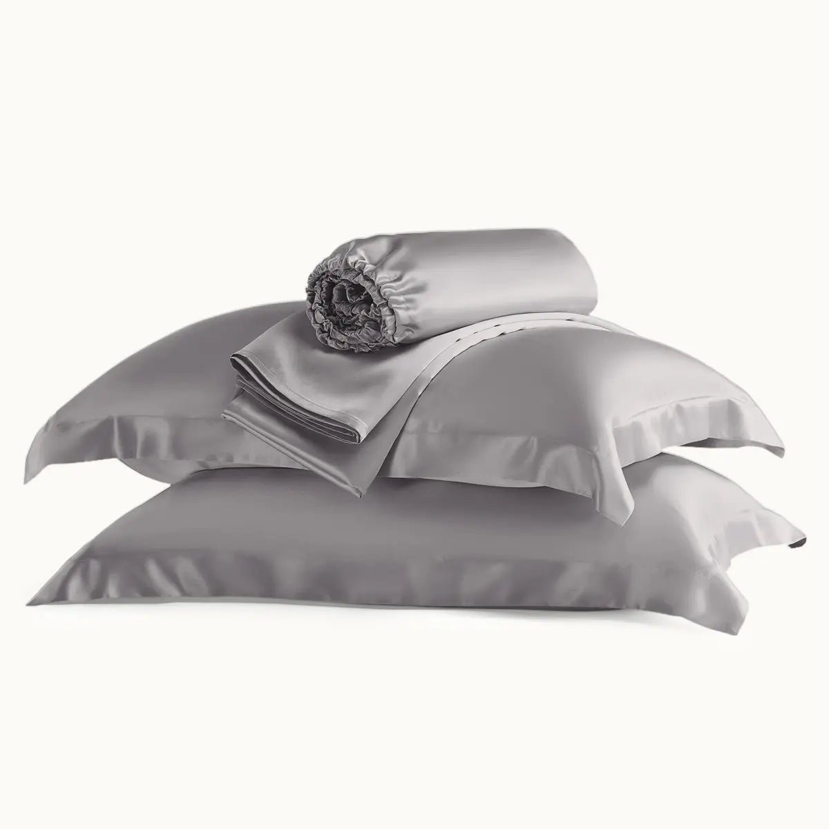 premium silk sheet set with flange pillowcases grey product display.jpg premium silk sheet set with flange pillowcases grey product display.jpg