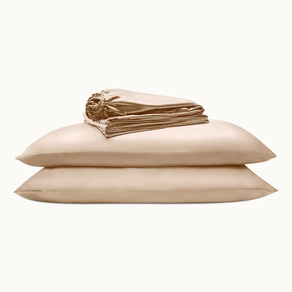 soft silk sheet set champagne product display.jpg soft silk sheet set champagne product display.jpg