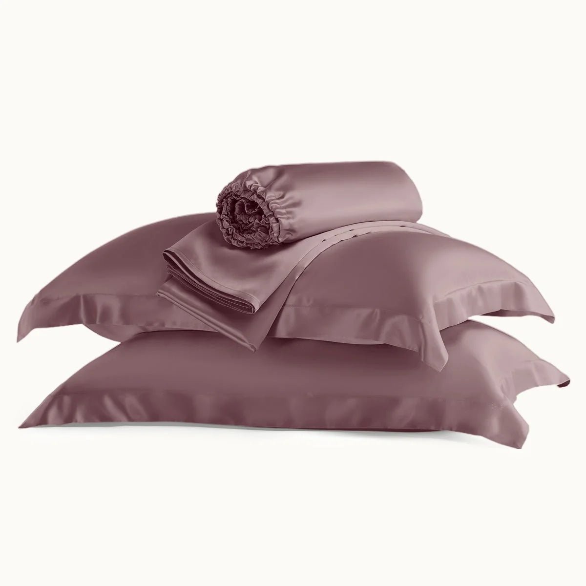 soft silk sheet set with flange pillowcases purple product display.jpg soft silk sheet set with flange pillowcases purple product display.jpg
